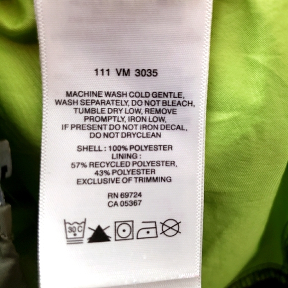 COLUMBIA FIELD GEAR JACKET SZ M P:20" L:28" OLIVE/NEON GREEN - Picture 4 of 4